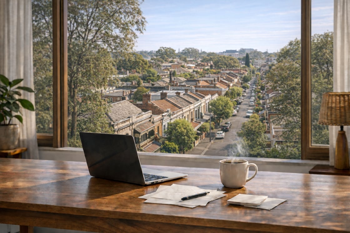 Suburban Work From Home Fitzroy Melbourne Scene